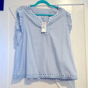NWT Vinyard Vines Flutter Sleeve Top Sz. L